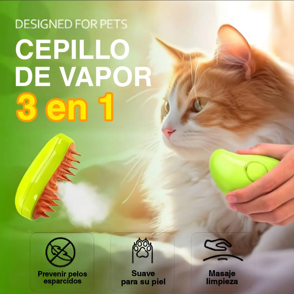 CEPILLO DE VAPOR PARA MASCOTAS 🐱🐶